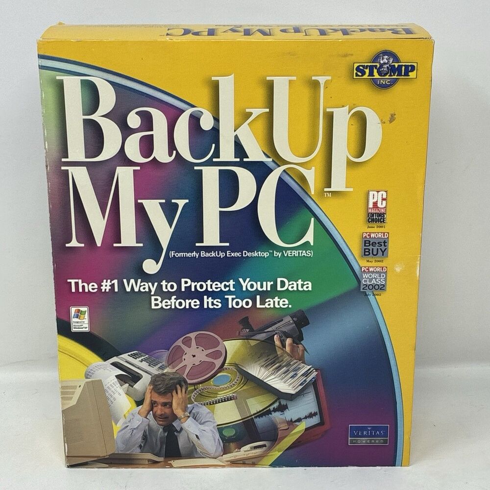 Vintage Retail Big Box Veritas Back Up My PC Software Stomp Part No. 78333